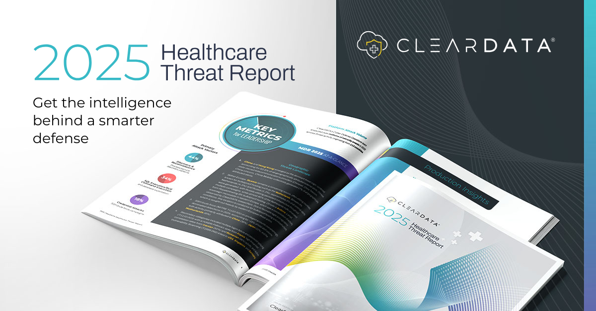 Image of a 2025 healthcare threat report